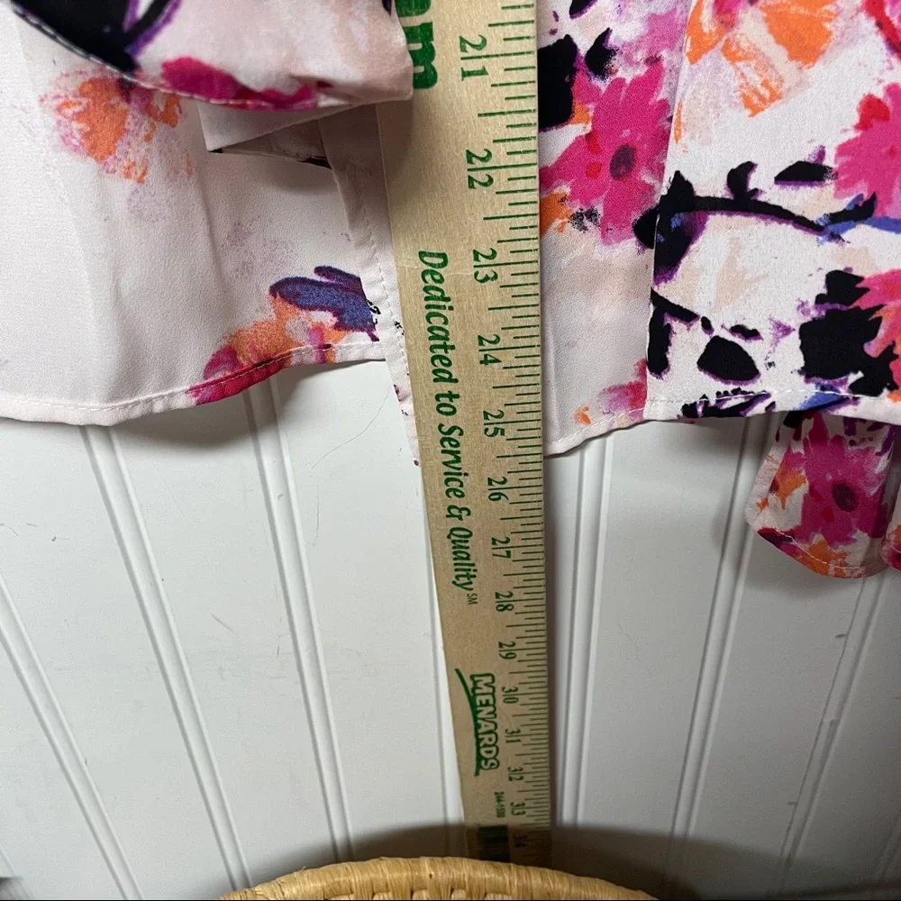 Massini Open Front Floral Blazer Size Small